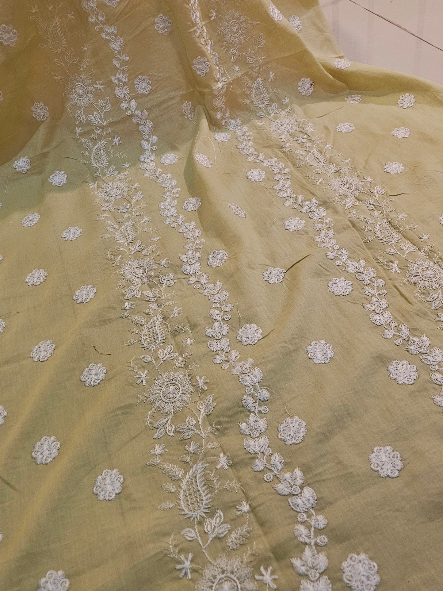 Lawn embroidered two piece