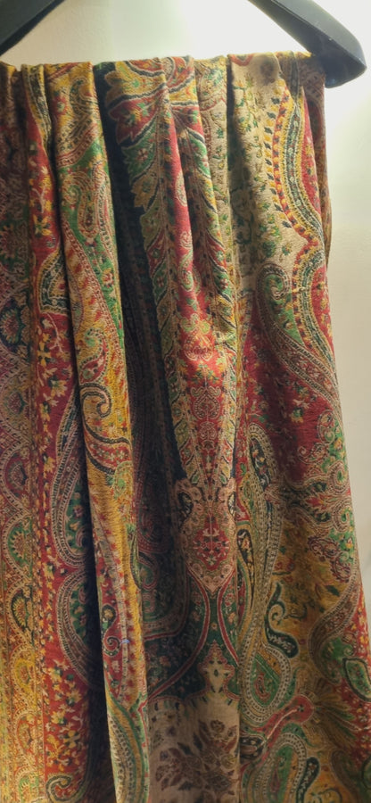 Persian reversible kaani Pashmina shawl