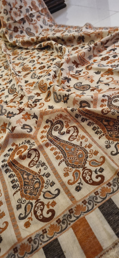 Woollen pashmina kaani shawl