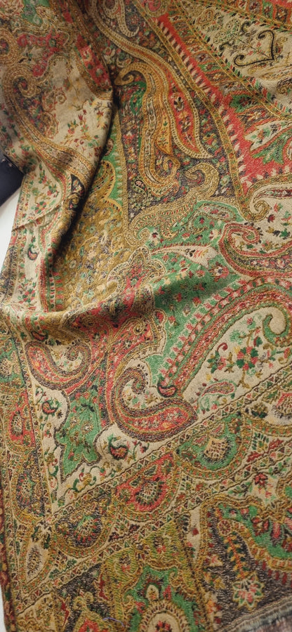 Persian reversible kaani Pashmina shawl