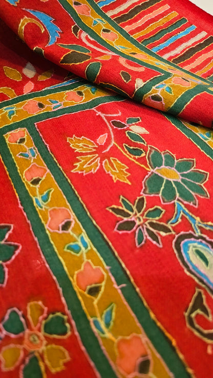 Kalamkar embroidered: Pashmina