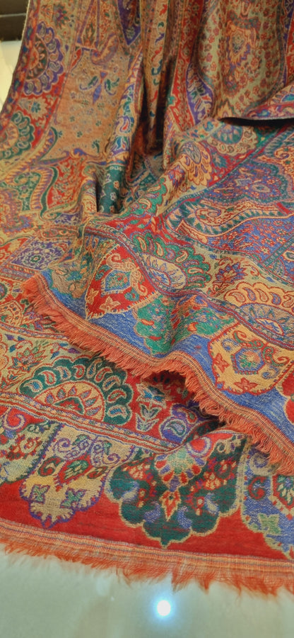 Reversible kaani shawl pashmina