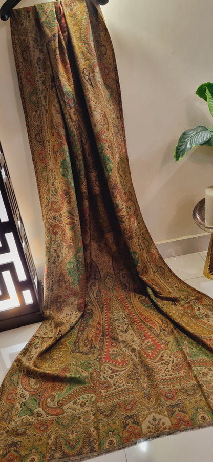 Persian reversible kaani Pashmina shawl
