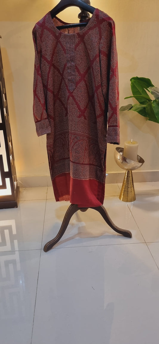 Pashmina kaani kurta