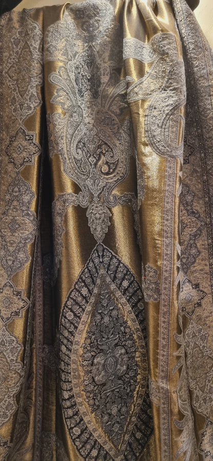 Reversible Moonlight kaani shawl