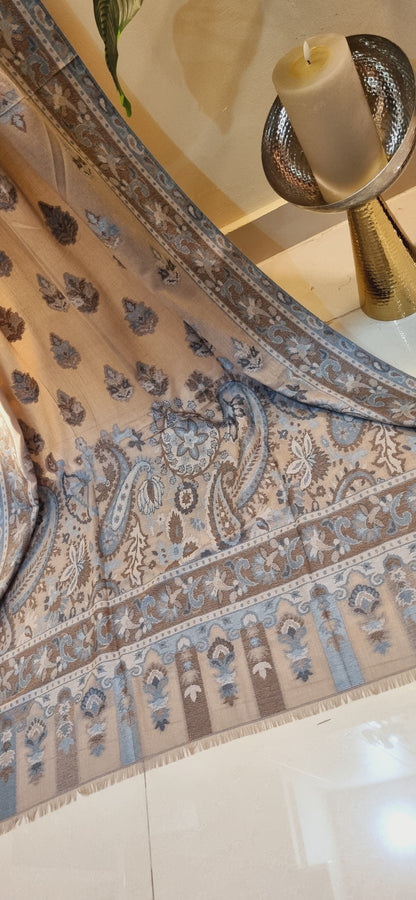 Woolen pashmina kaani shawl