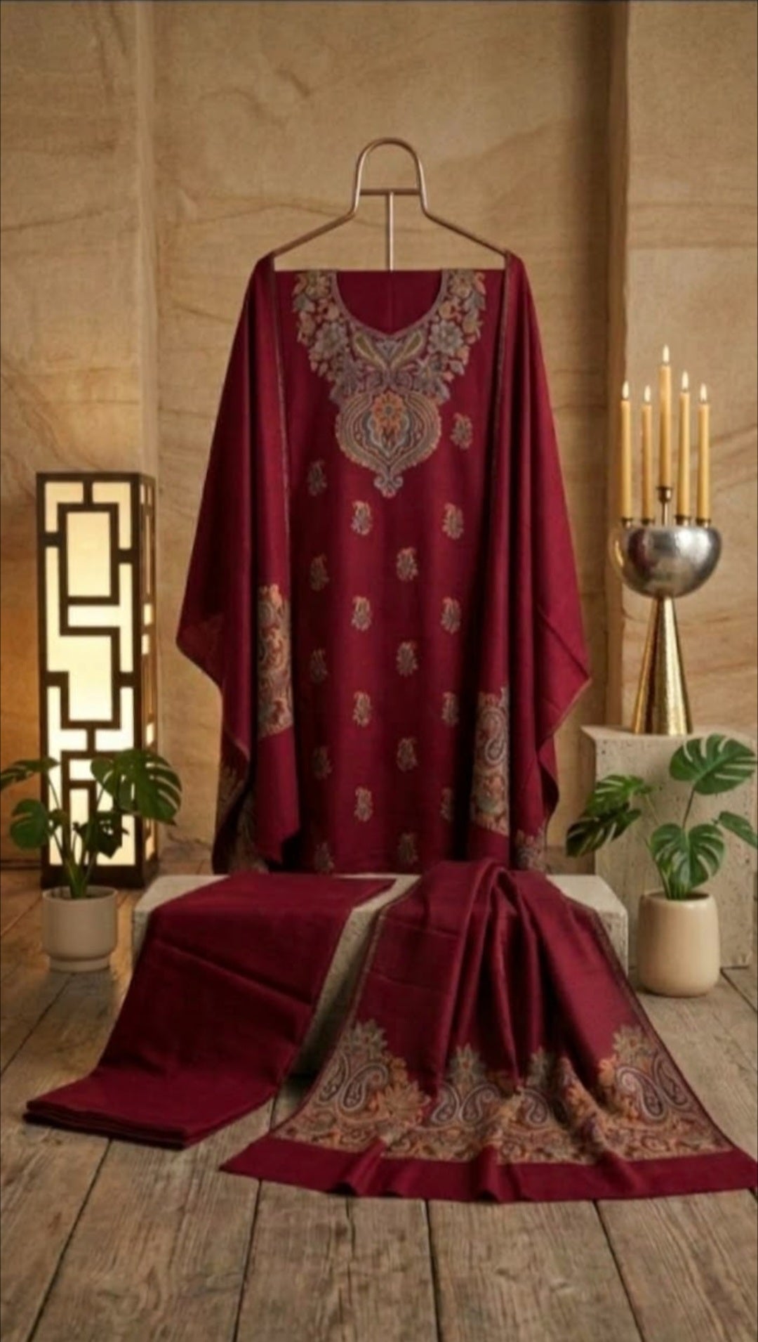 Kaani suit: Pashmina