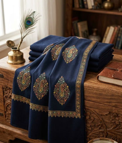 Embroidered three piece: Pashmina