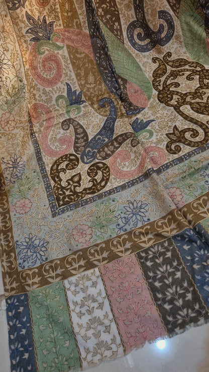 Reelkar embroidered pashmina