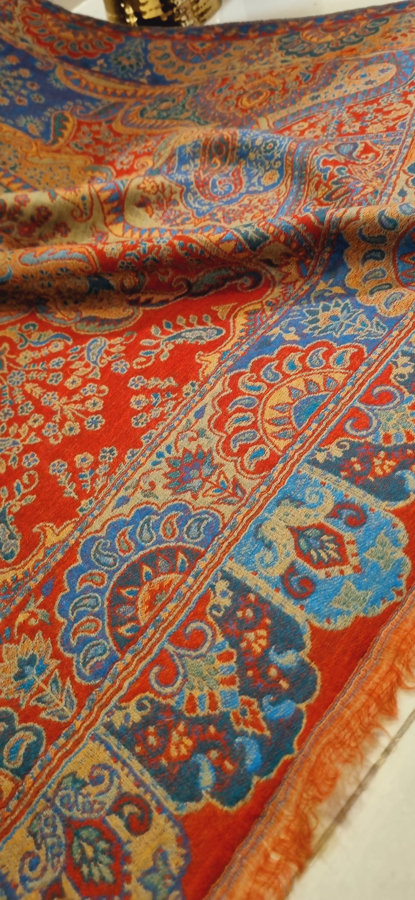 Reversible persian kaani shawl