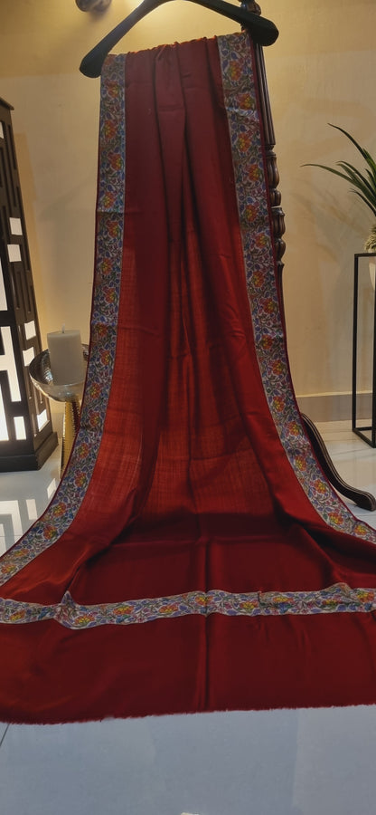 Kalamkar border Pashmina