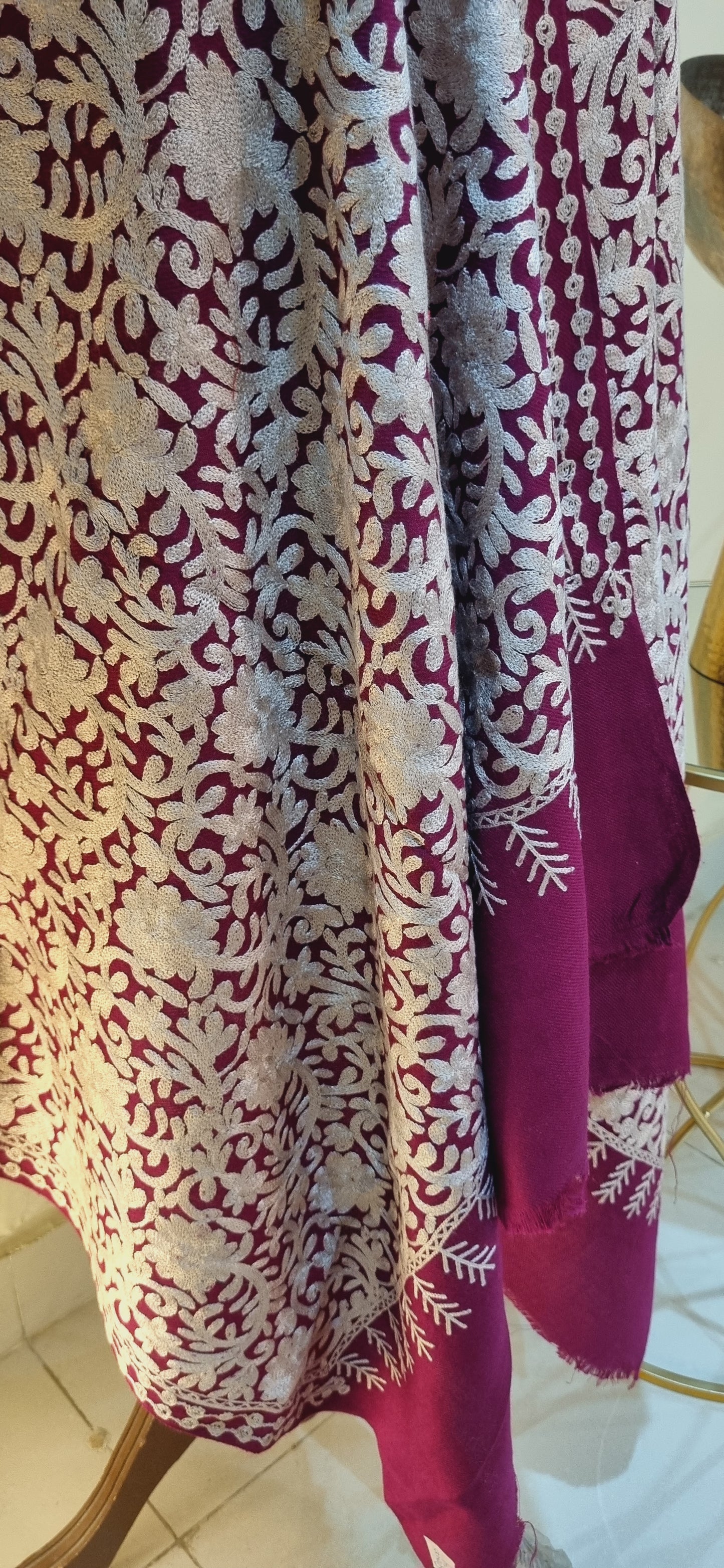 Embroidered Minishawl