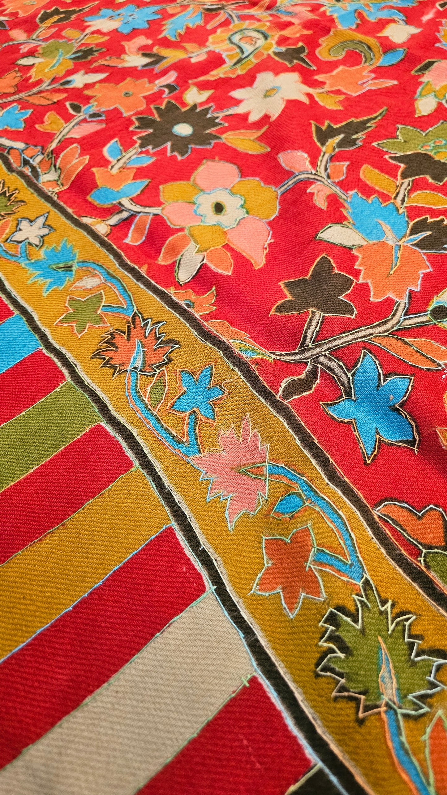 Kalamkar minishawl: Pashmina