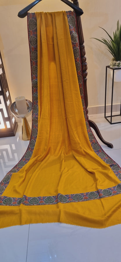 Kalamkar border Pashmina