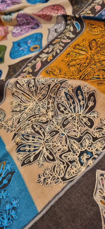 Reelkar embroidered pashmina
