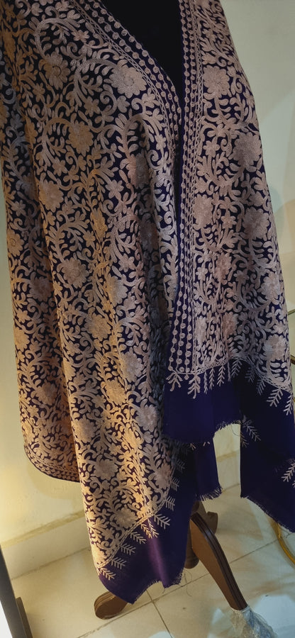 Embroidered minishawl