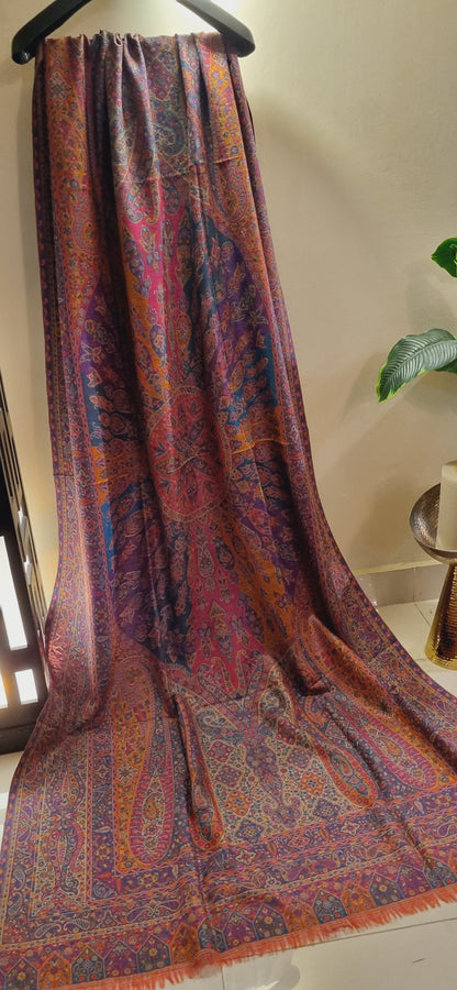 Reversible persian kaani shawl