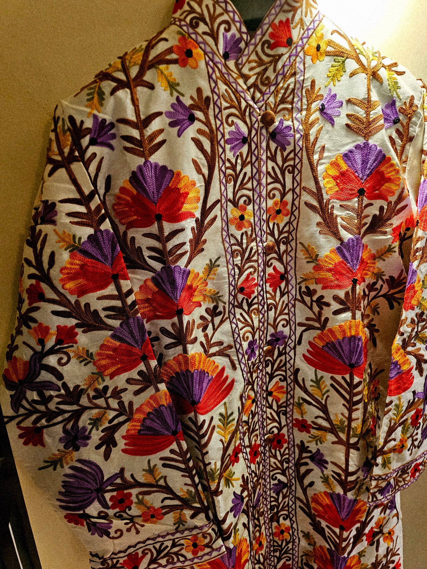 Silk Embroidered coat