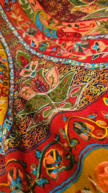 Reelkar embroidered: Pashmina