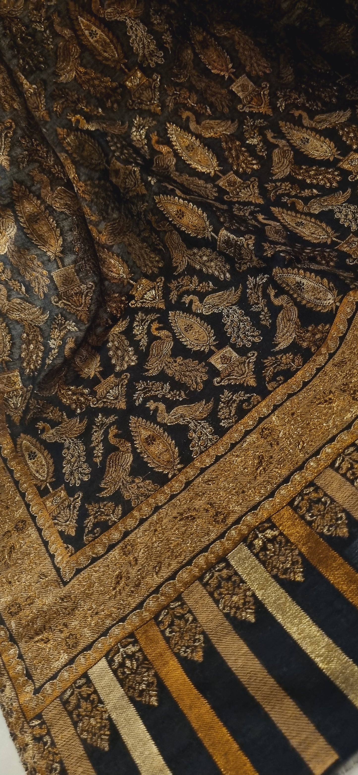 Peacock zaree kaani pashmina shawl