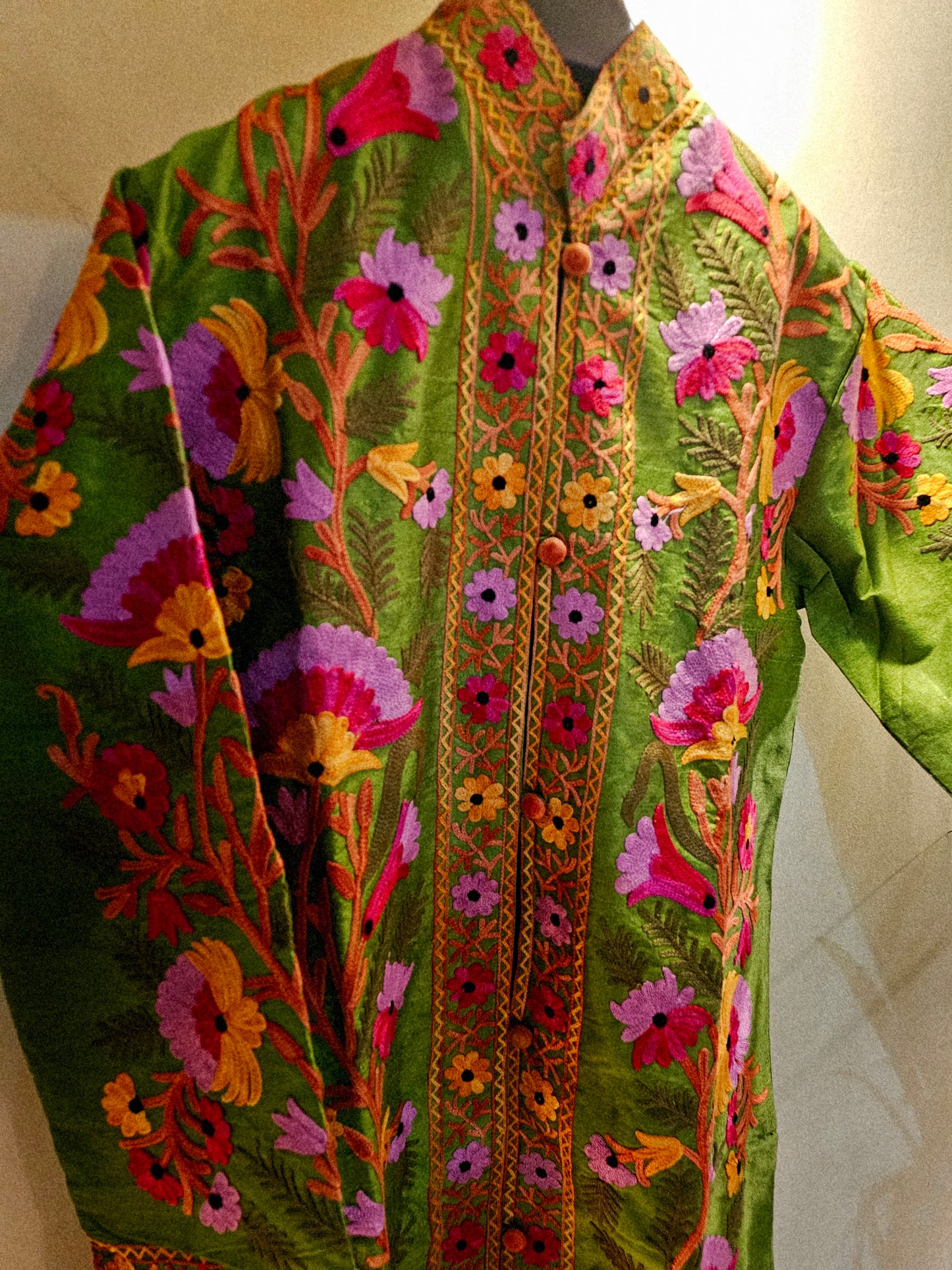 Silk Embroidered coat