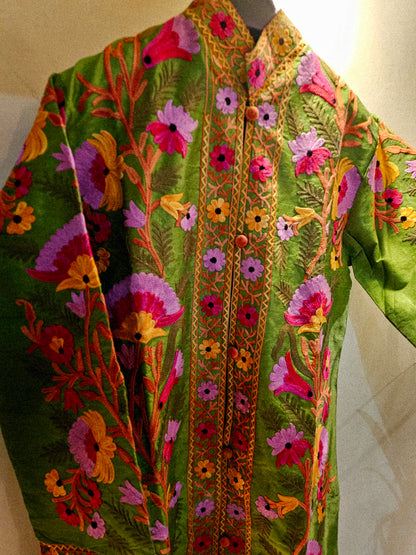 Silk Embroidered coat