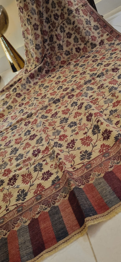 Woollen pashmina kaani shawl