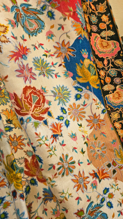 Reelkar embroidered:pashmina