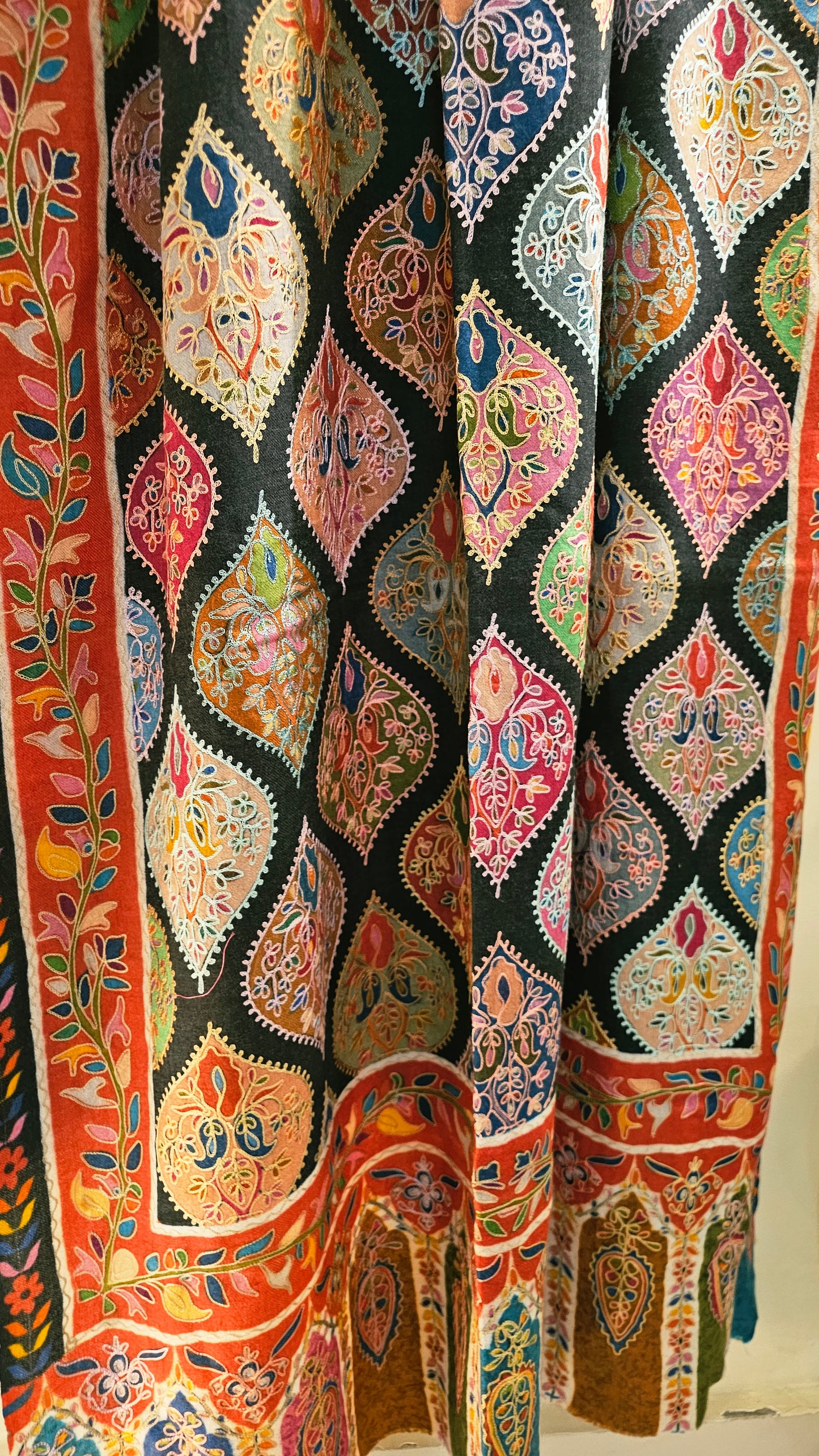 Reelkar embroidered minishawl: pashmina