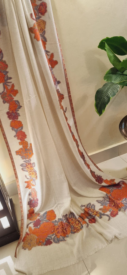 Woolen pashmina kaani shawl