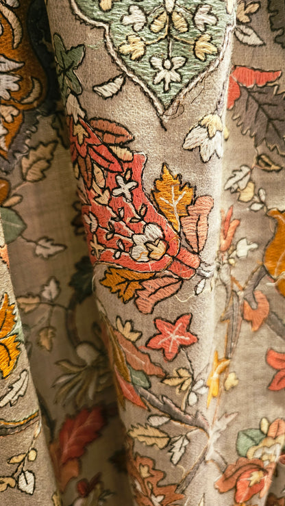 Papermachi embroidered shawl: toosh