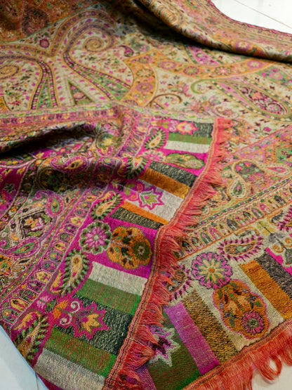 Tabraiz persian kaani pashmina shawl