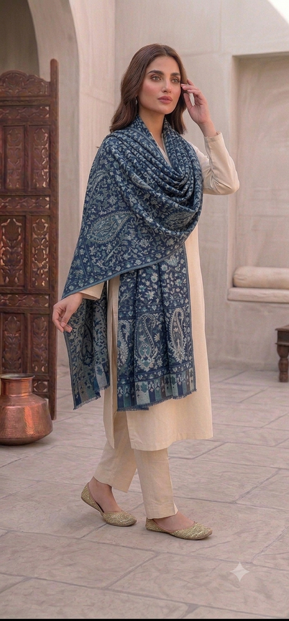 Kaani minishawl: woollen Pashmina