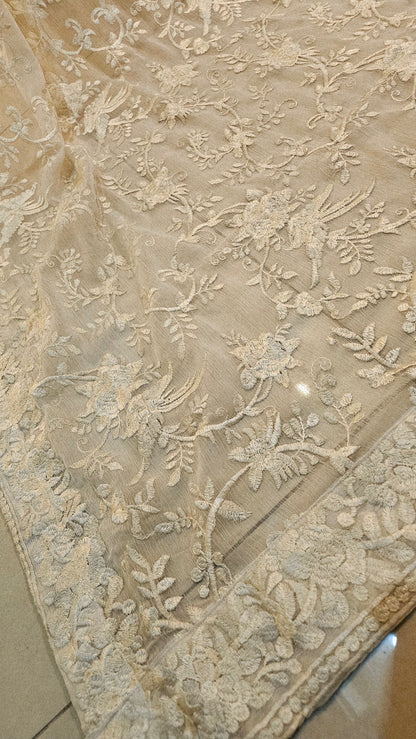 Georgete embroidered dupata