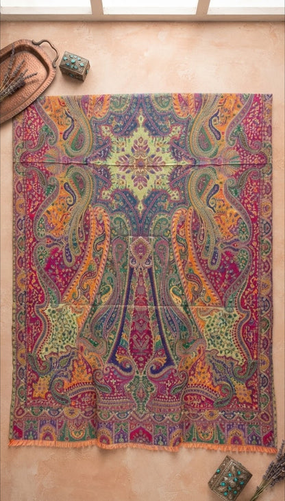 Reversible Persian kaani: Pashmina