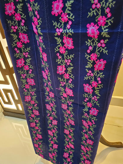 Lawn embroidered two piece