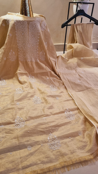 Chanderi silk suit