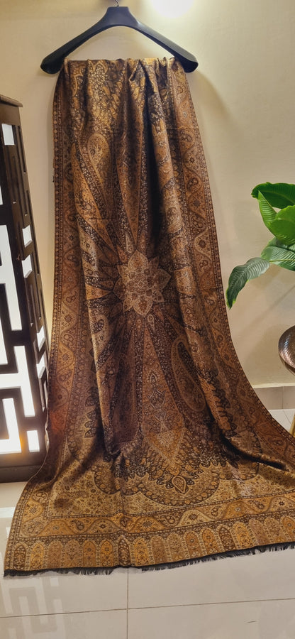 Reversible Moonlight gandhara kaani pashmina