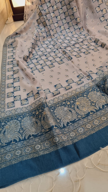 Formal silk kaani suit