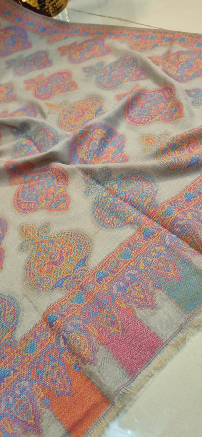 Woollen pashmina kaani shawls