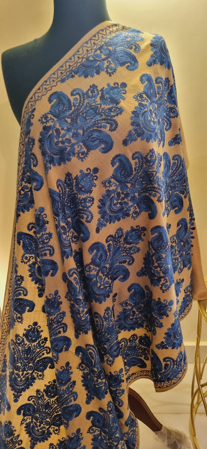 Pashmina embroidered Mini shawl