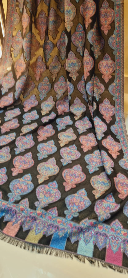 Woollen pashmina kaani shawls
