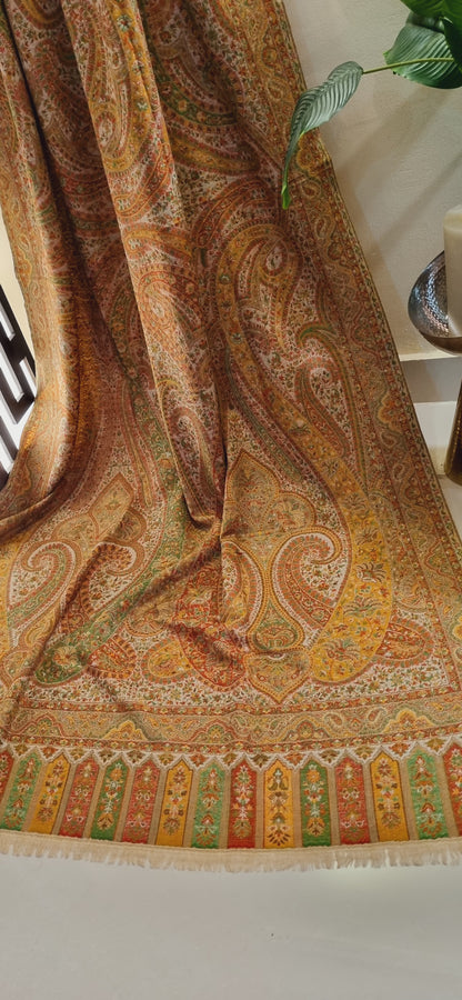 Reversible persian kaani shawl