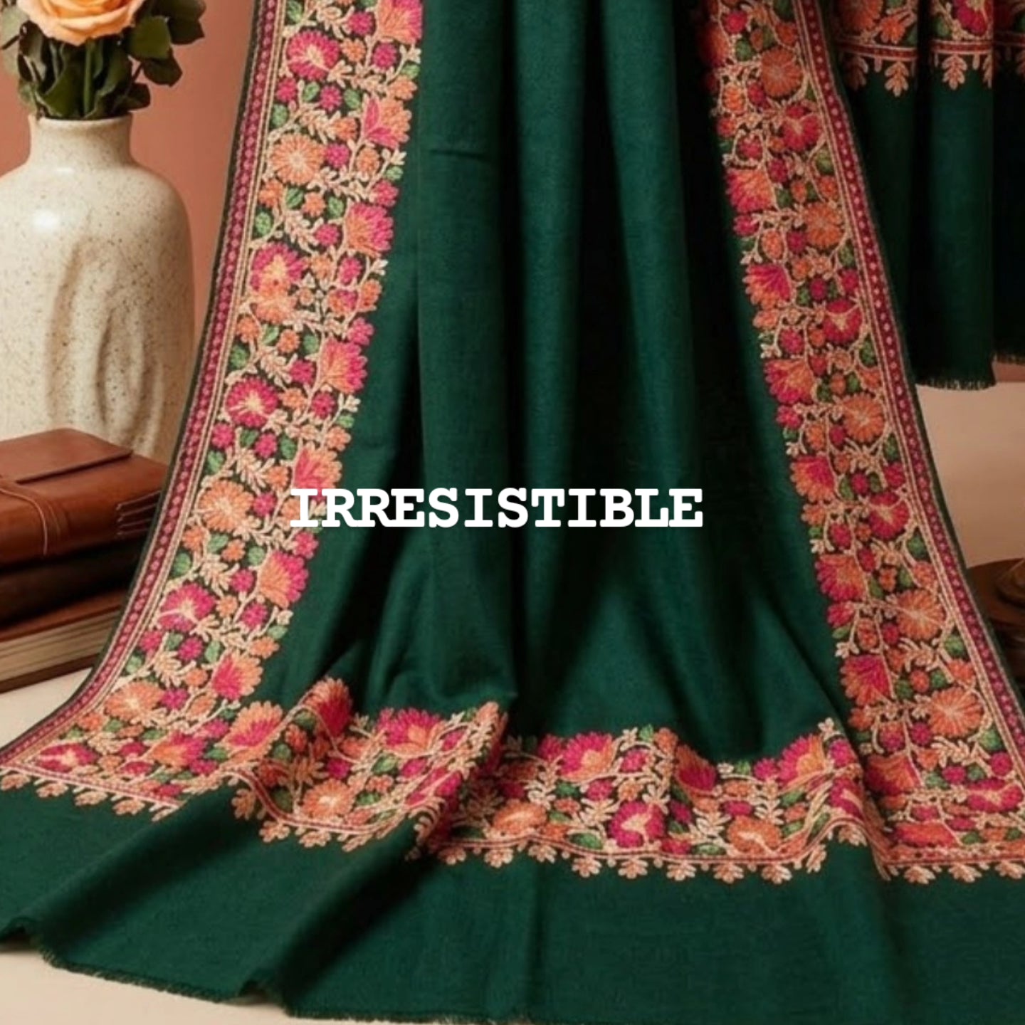 Embroidered minishawl: pashmina