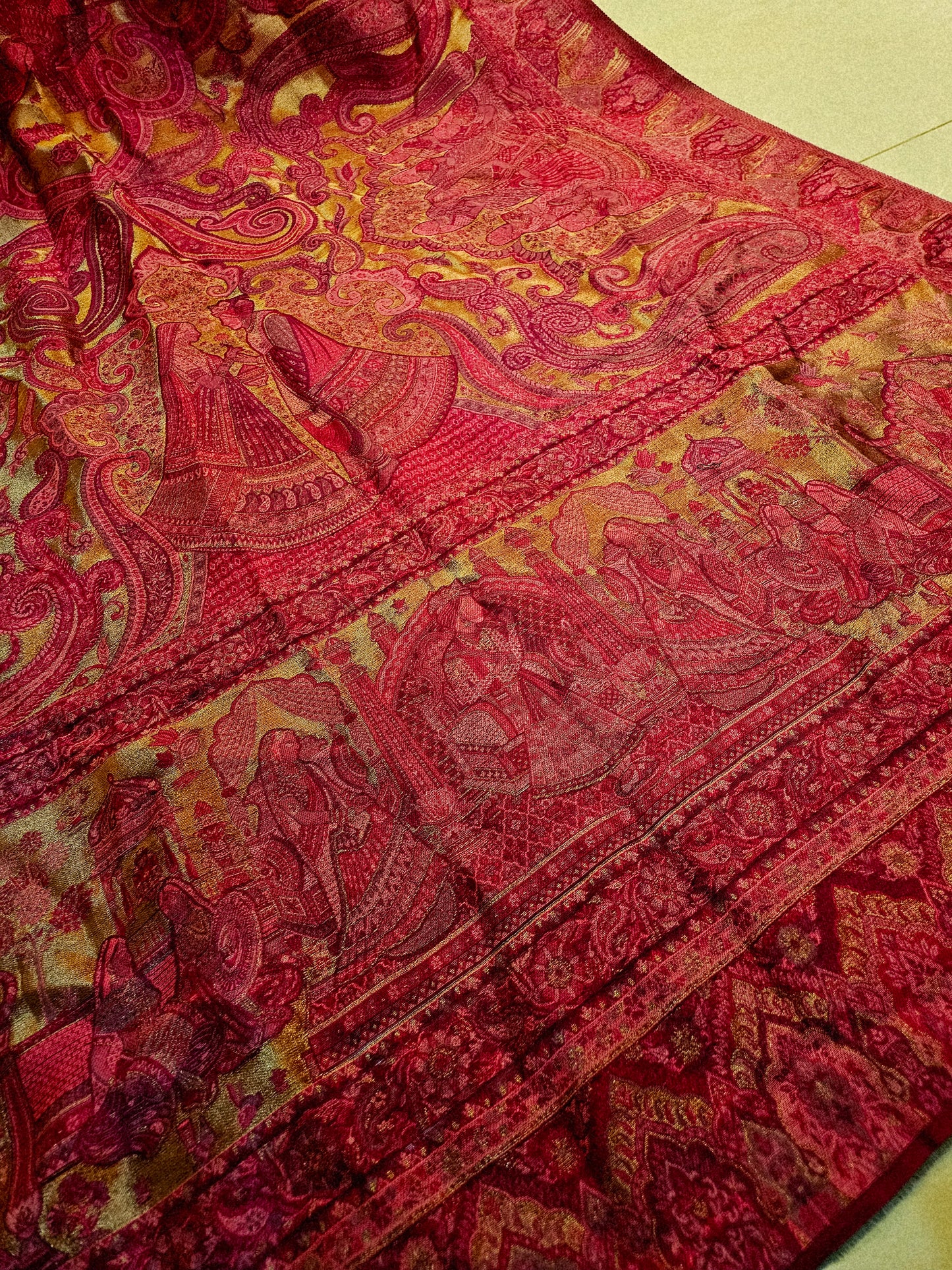 Moonlight silky kaani shawl/dupata