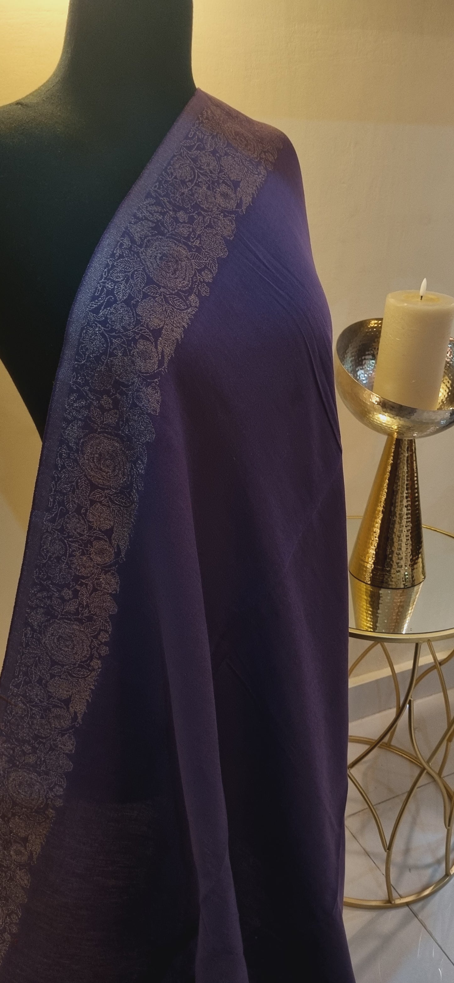 Moonlight reversible shawl