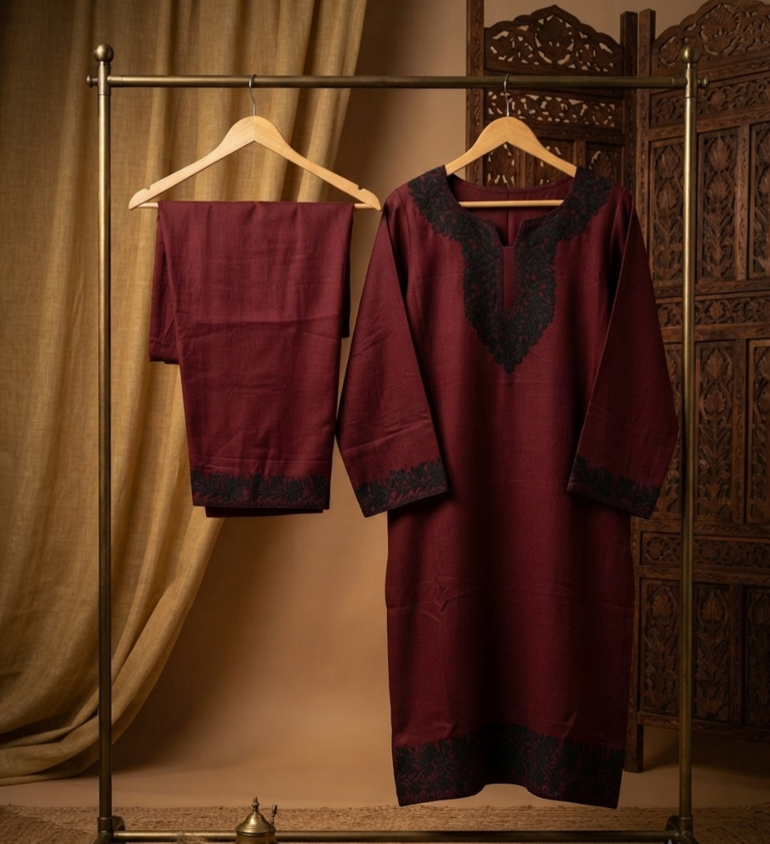 Embroidered pret: Pashmina