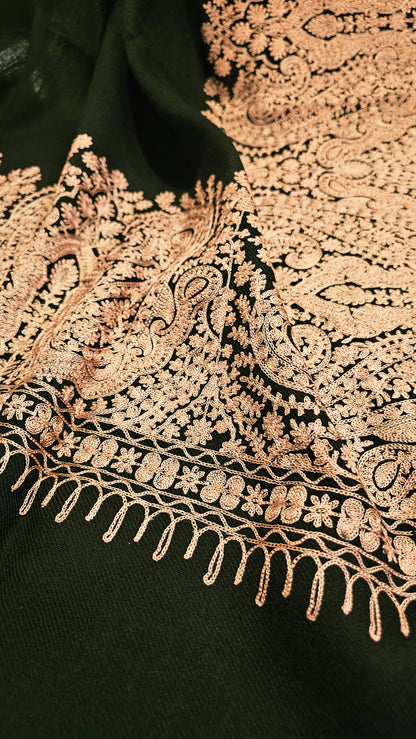 Border embroidered: Pashmina