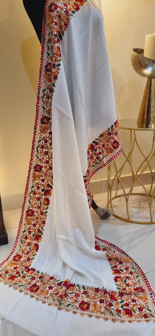 Embroidered minishawl