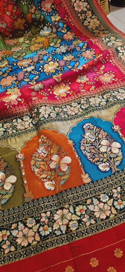 Meenakari patola silk dupatta